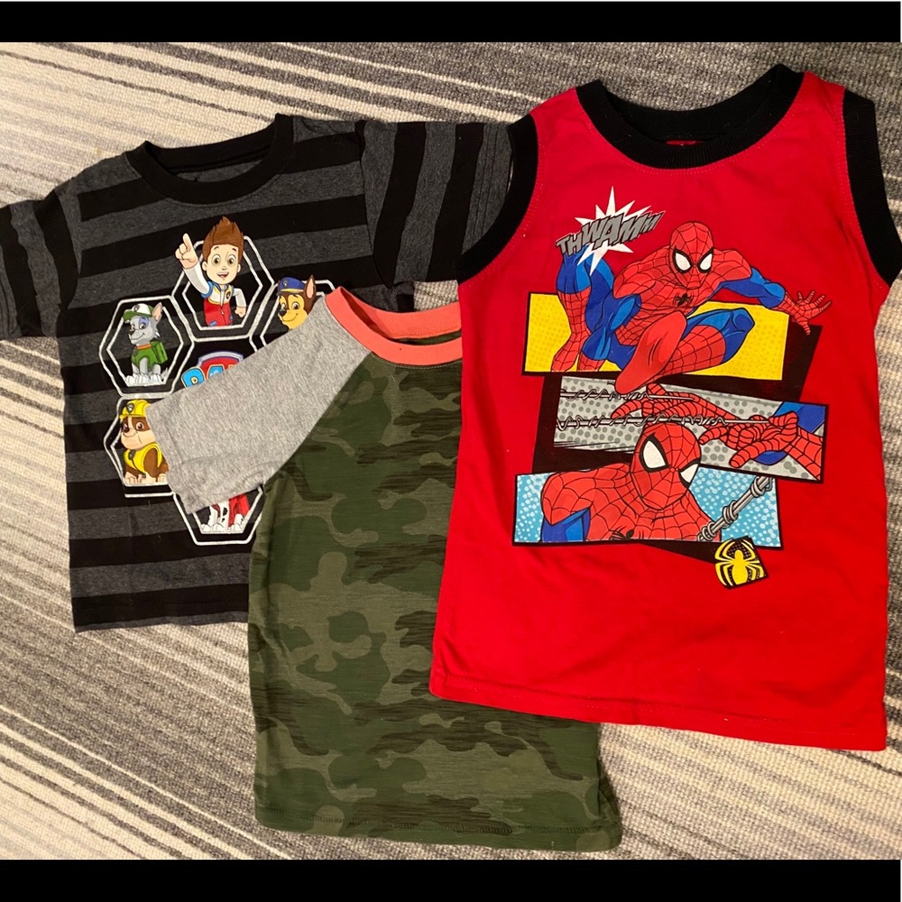 Bundle of 4T boys tees and tank.